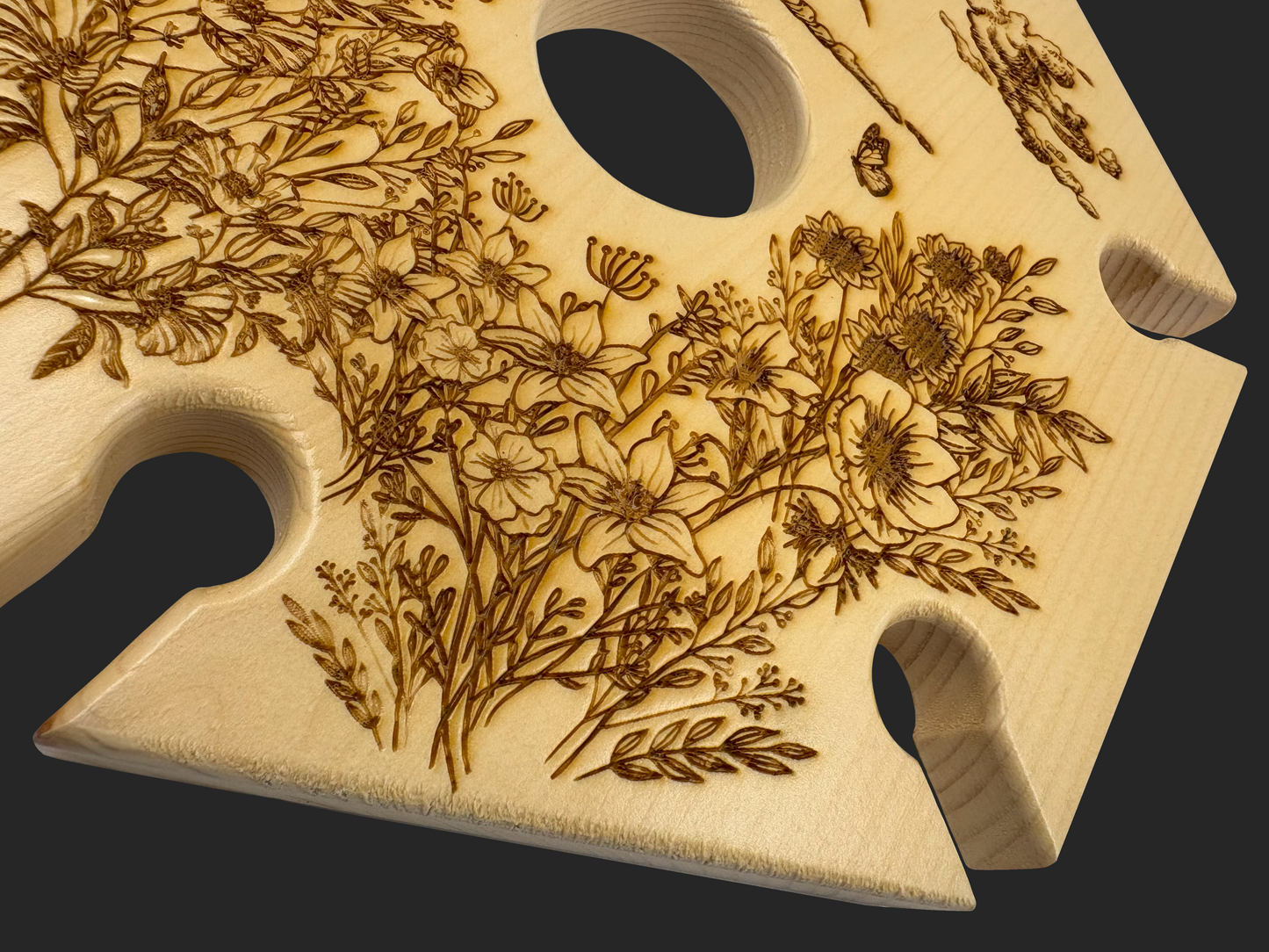 Flower Garden Wine Caddy