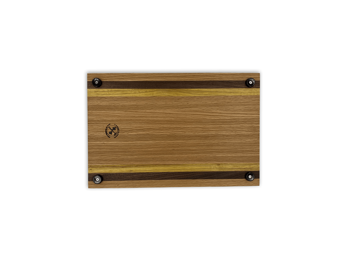 Hand - Crafted Cutting Board | Regular (12" x 18") | Red Oak, Walnut, Yellow Tarara - Mike W. Hammer