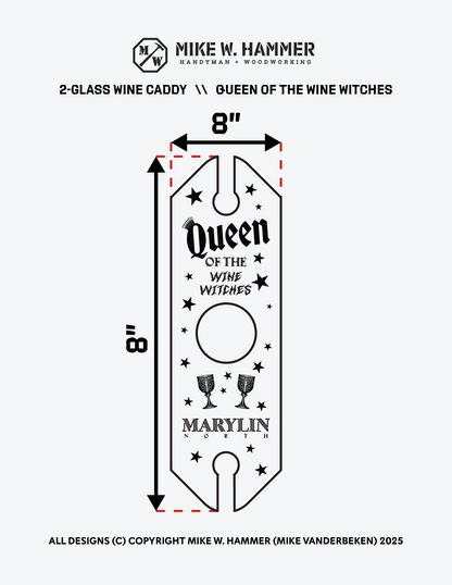 Queen of the Wine Witches Wine Caddy