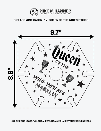 Queen of the Wine Witches Wine Caddy