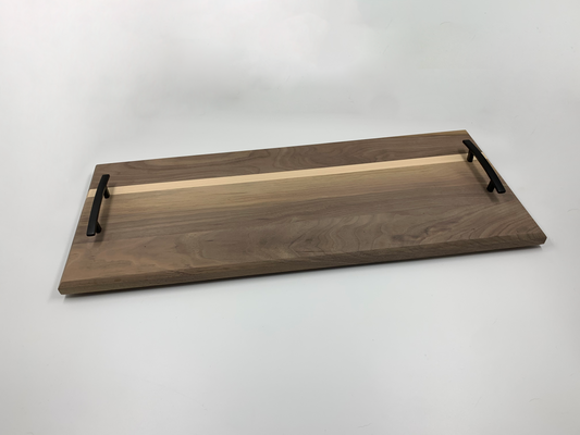 Hardwood Charcuterie Tray | Walnut and Maple | 10" x 26"