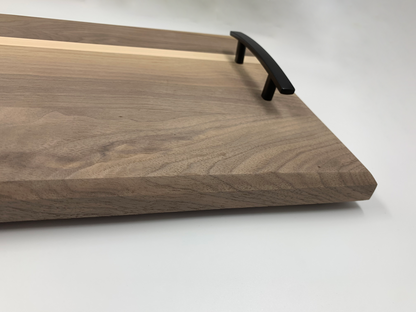 Hardwood Charcuterie Tray | Walnut and Maple | 10" x 26"