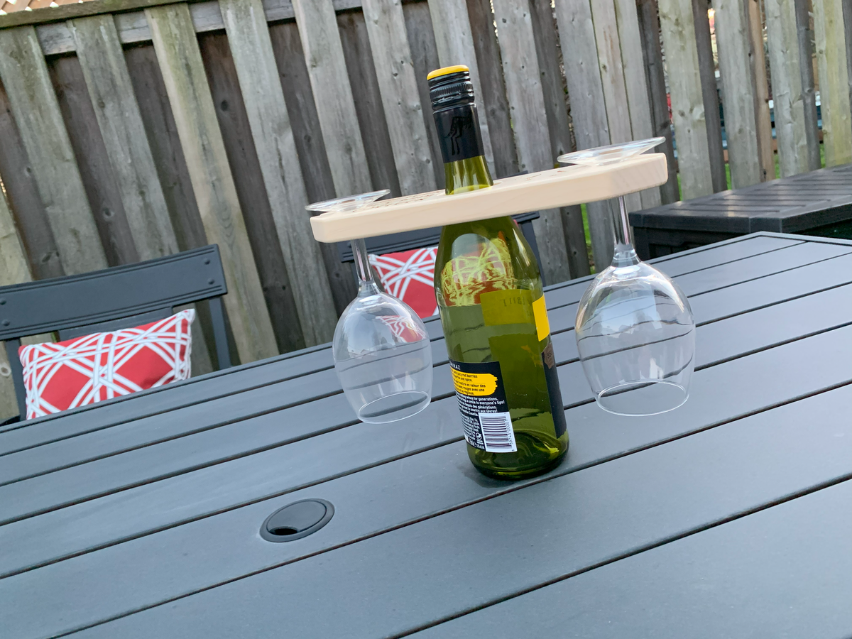 Two glass wine caddy
