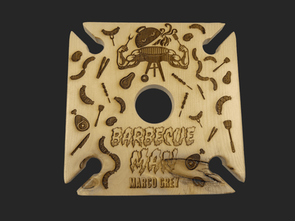 Barbecue Man Wine Caddy - Mike W. Hammer