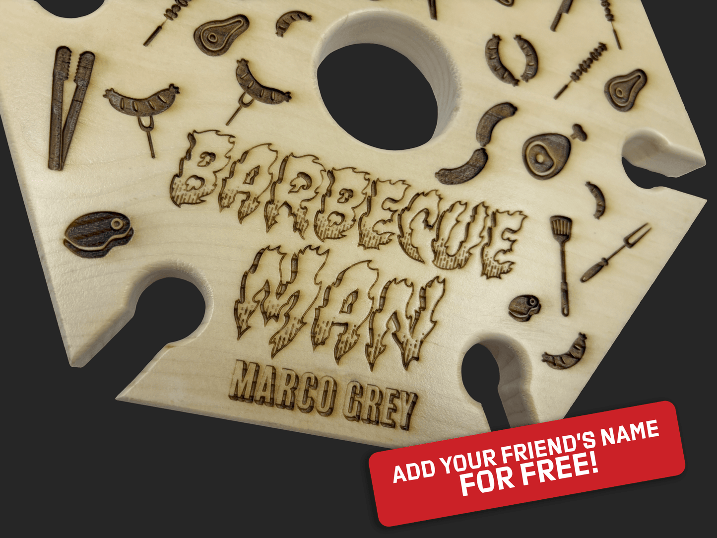 Barbecue Man Wine Caddy - Mike W. Hammer