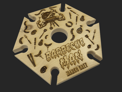 Barbecue Man Wine Caddy - Mike W. Hammer