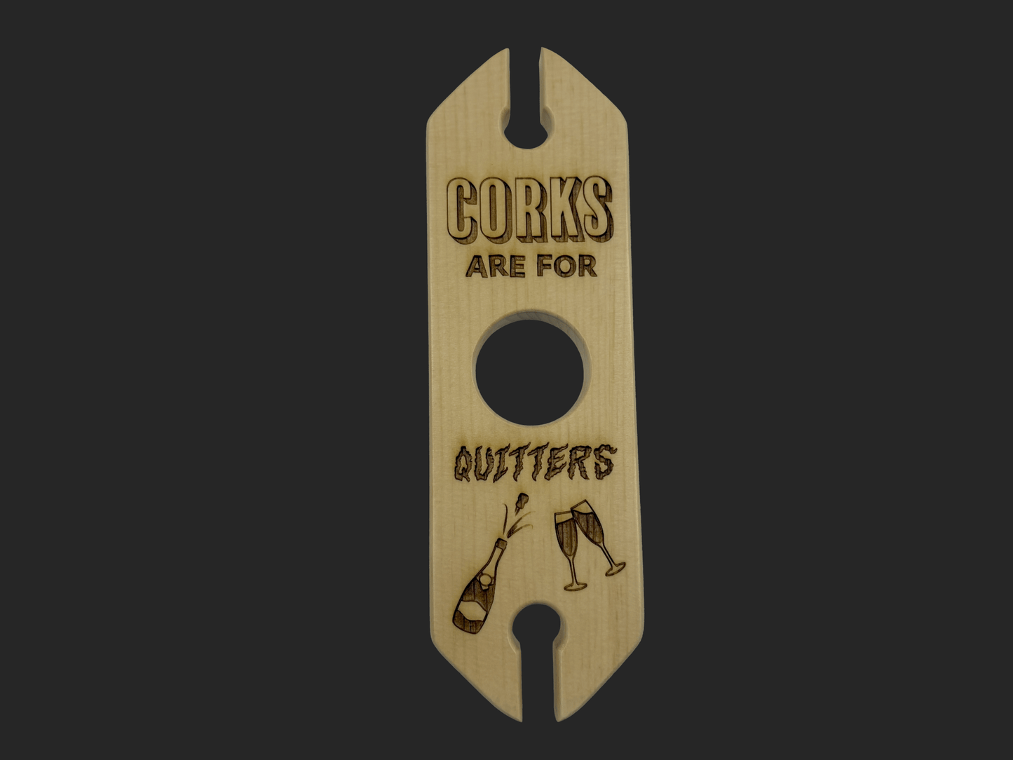 Corks Are For Quitters Wine Caddy - Mike W. Hammer