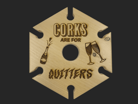 Corks Are For Quitters Wine Caddy - Mike W. Hammer
