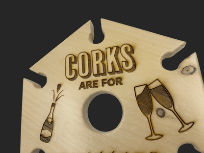 Corks Are For Quitters Wine Caddy - Mike W. Hammer