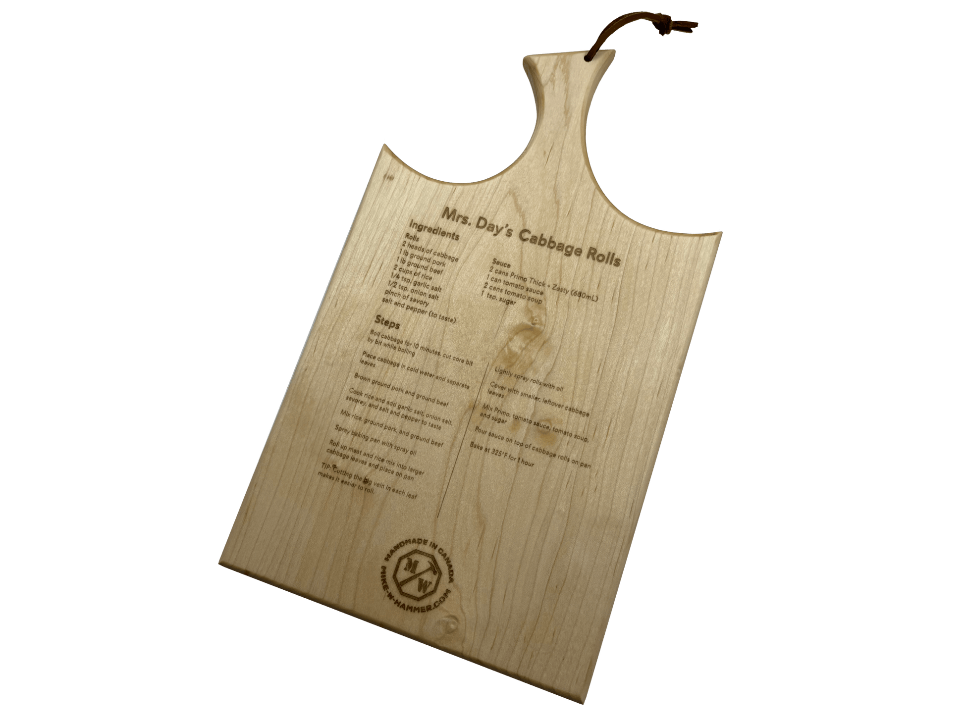 Custom 16" Hanging Tray - Mike W. Hammer