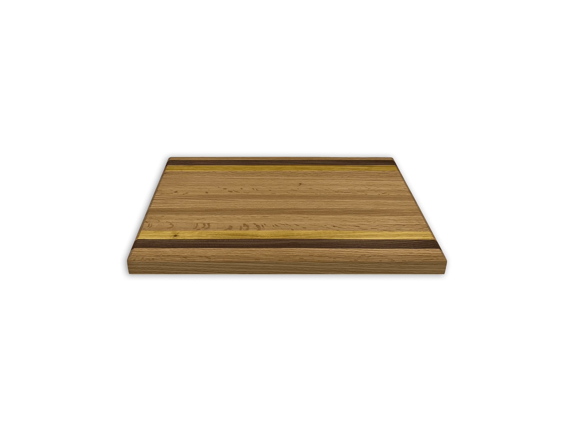 Hand - Crafted Cutting Board | Regular (12" x 18") | Red Oak, Walnut, Yellow Tarara - Mike W. Hammer