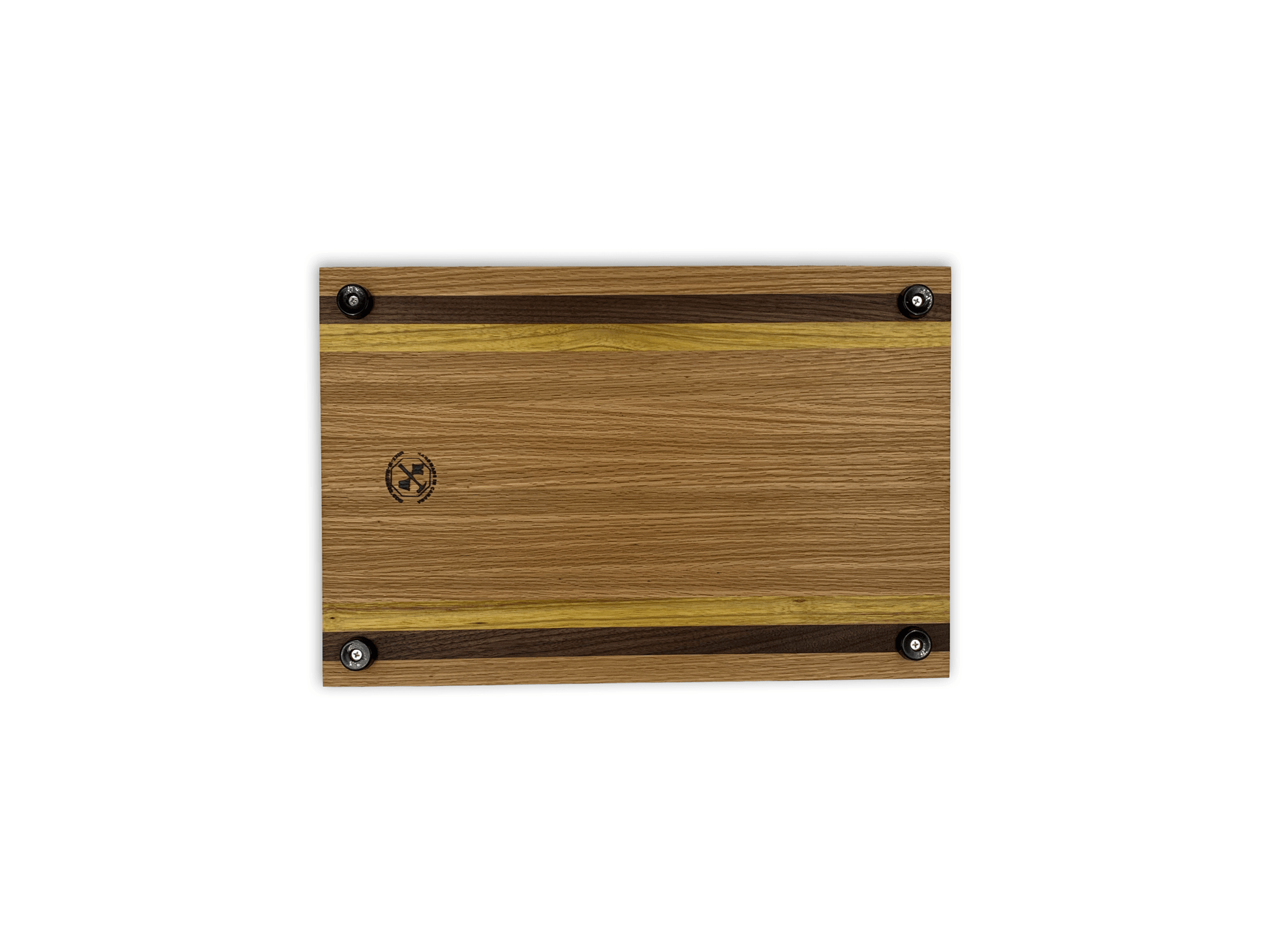 Hand - Crafted Cutting Board | Regular (12" x 18") | Red Oak, Walnut, Yellow Tarara - Mike W. Hammer