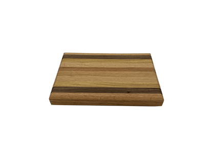Hand - Crafted Cutting Board | Small (8" x 12") | Red Oak, Walnut, Yellow Tarara - Mike W. Hammer