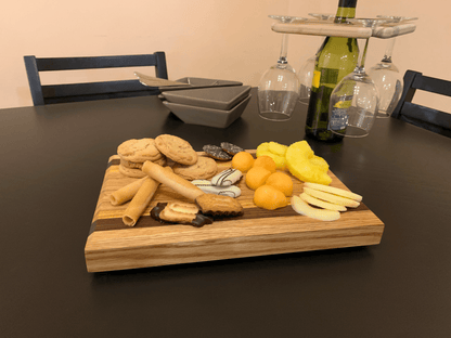 Hand - Crafted Cutting Board | Small (8" x 12") | Red Oak, Walnut, Yellow Tarara - Mike W. Hammer