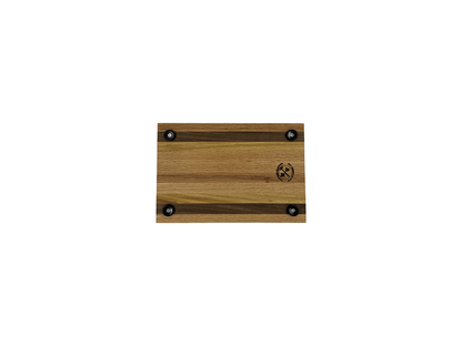 Hand - Crafted Cutting Board | Small (8" x 12") | Red Oak, Walnut, Yellow Tarara - Mike W. Hammer