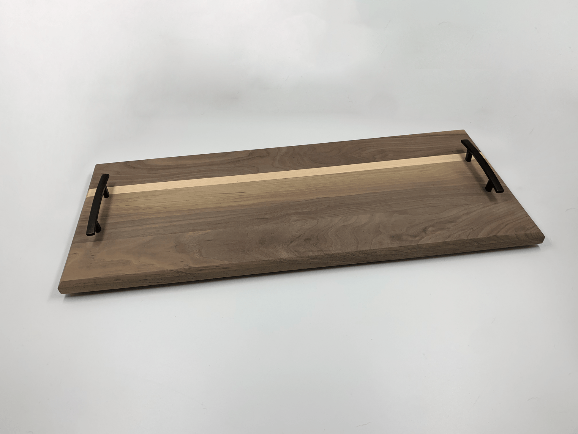 Hardwood Charcuterie Tray | Walnut and Maple | 10" x 26" - Mike W. Hammer