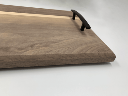 Hardwood Charcuterie Tray | Walnut and Maple | 10" x 26" - Mike W. Hammer