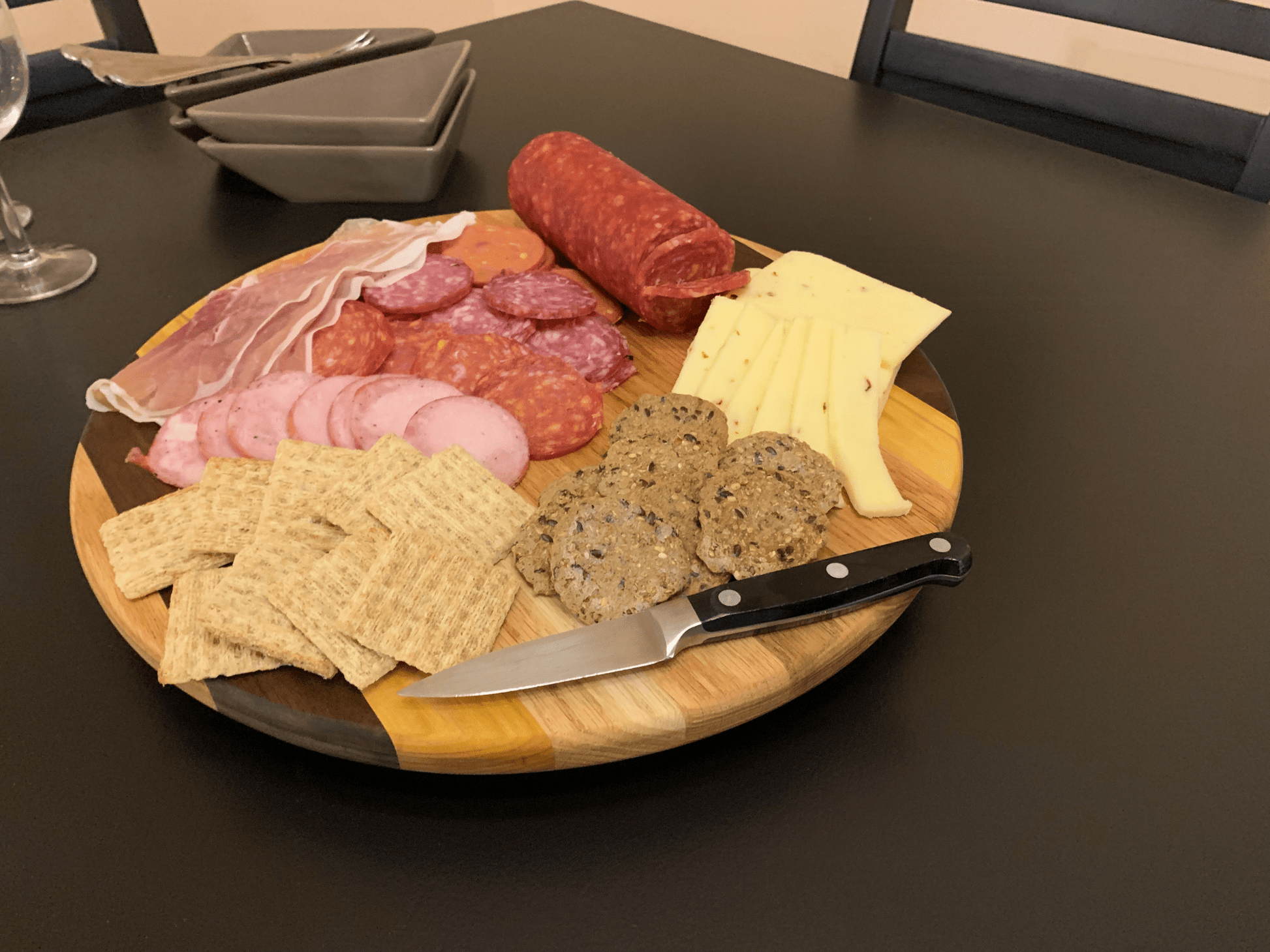 Hardwood Lazy Susan | Red Oak, Walnut, Yellow Tarara | 12 - 24" Diameter - Mike W. Hammer