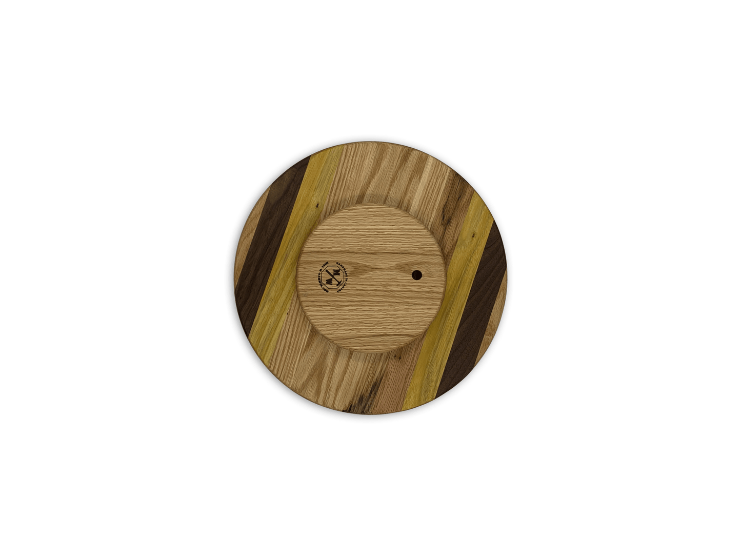 Hardwood Lazy Susan | Red Oak, Walnut, Yellow Tarara | 12 - 24" Diameter - Mike W. Hammer