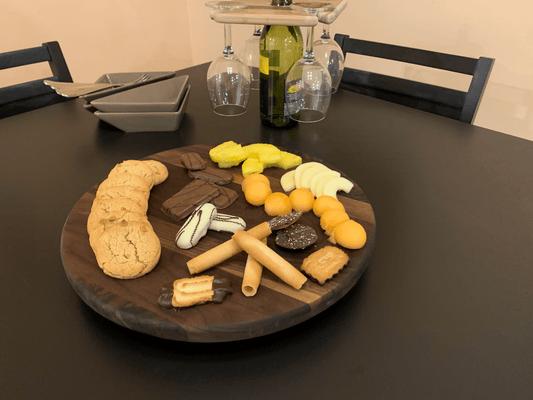 Hardwood Lazy Susan | Walnut | 12 - 24" Diameter - Mike W. Hammer