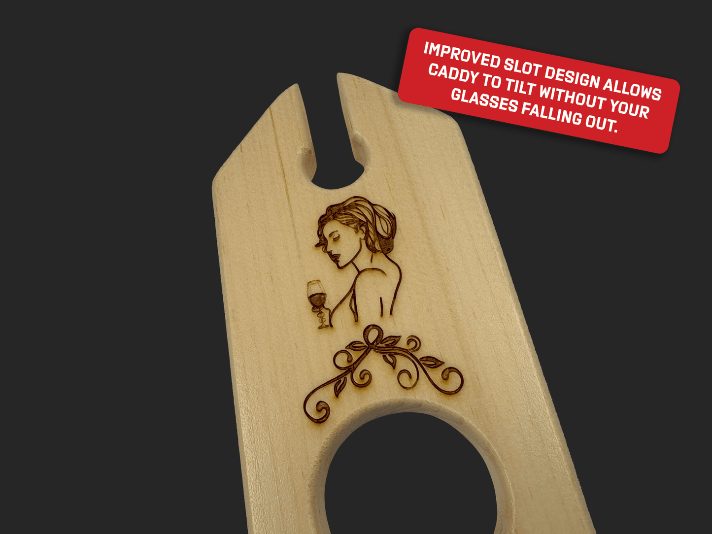 Lady Merlot Wine Caddy - Mike W. Hammer
