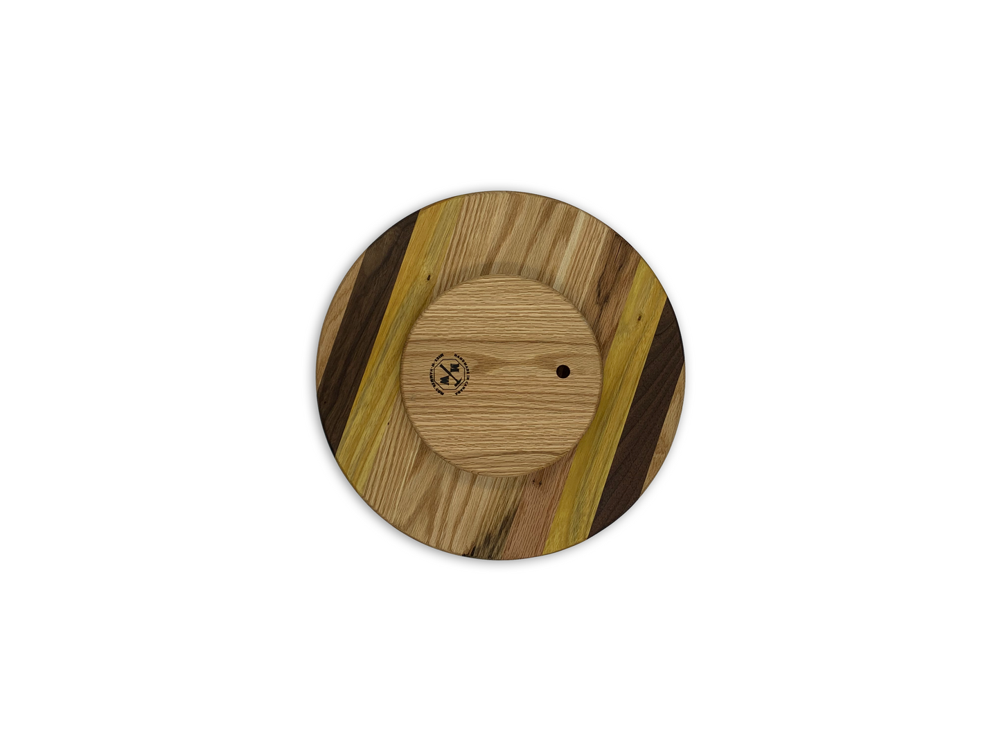 Hardwood Lazy Susan | Red Oak, Walnut, Yellow Tarara | 12-24" Diameter