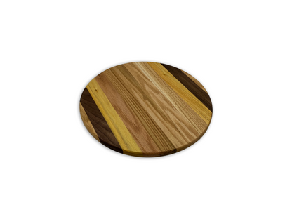 Hardwood Lazy Susan | Red Oak, Walnut, Yellow Tarara | 12-24" Diameter