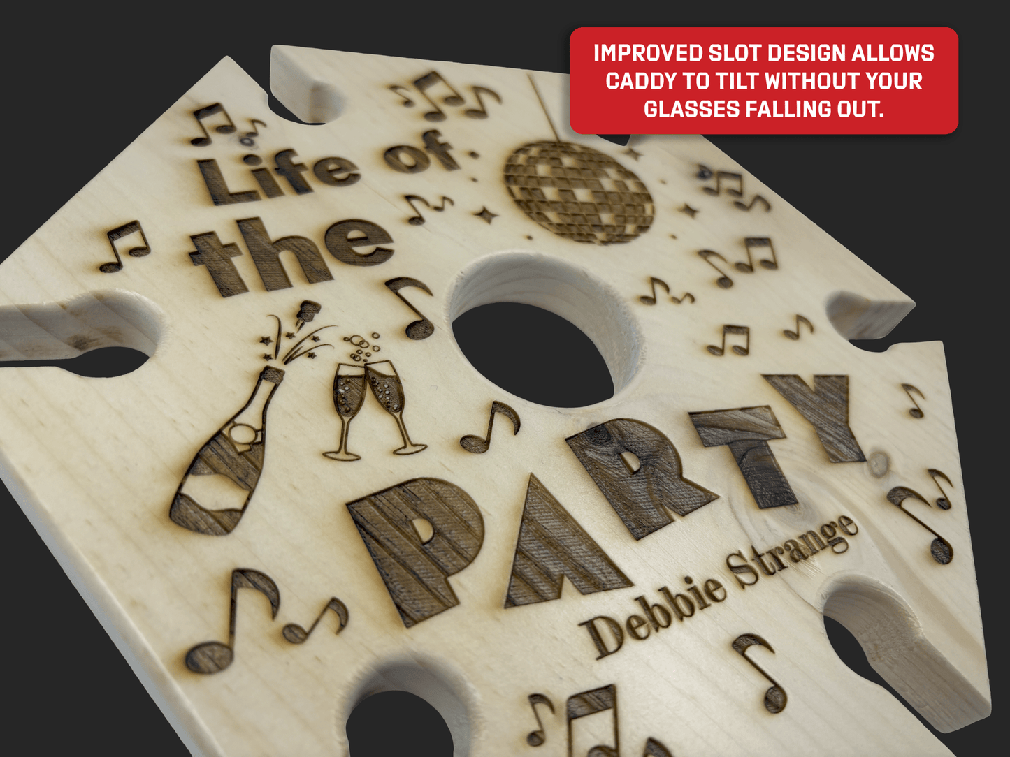 Life of the Party Wine Caddy - Mike W. Hammer