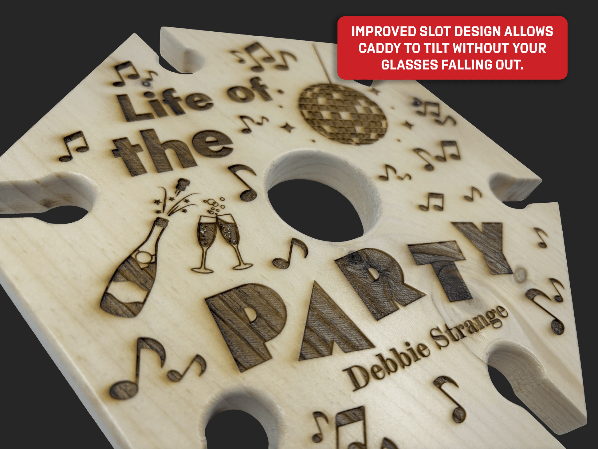 Life of the Party Wine Caddy - Mike W. Hammer