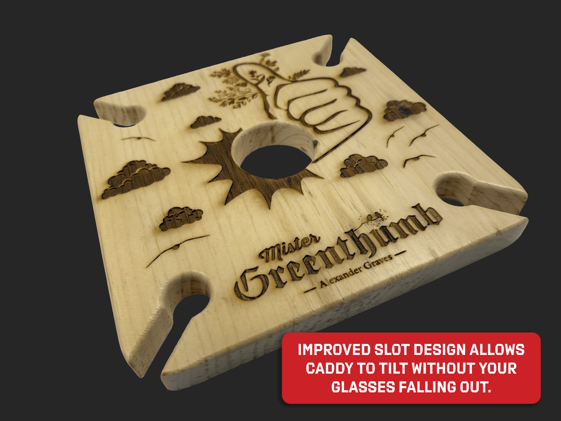 Mr. Greenthumb Wine Caddy - Mike W. Hammer