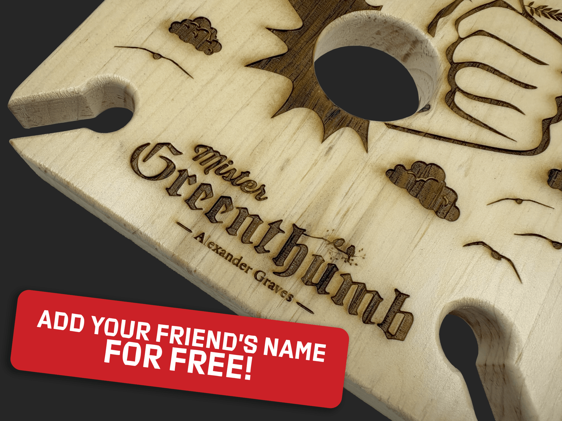 Mr. Greenthumb Wine Caddy - Mike W. Hammer