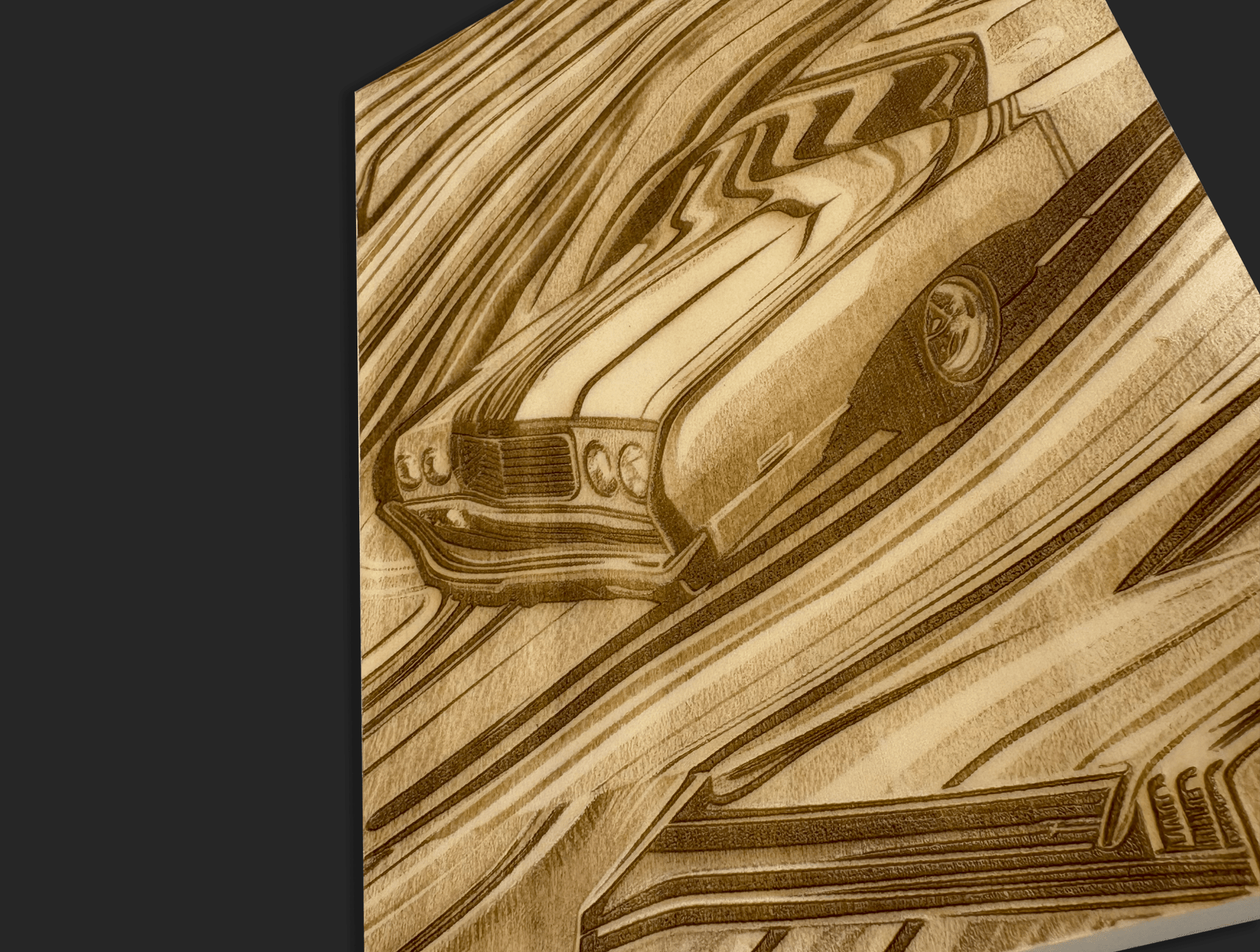Psychedelic Car Wall Art - Mike W. Hammer