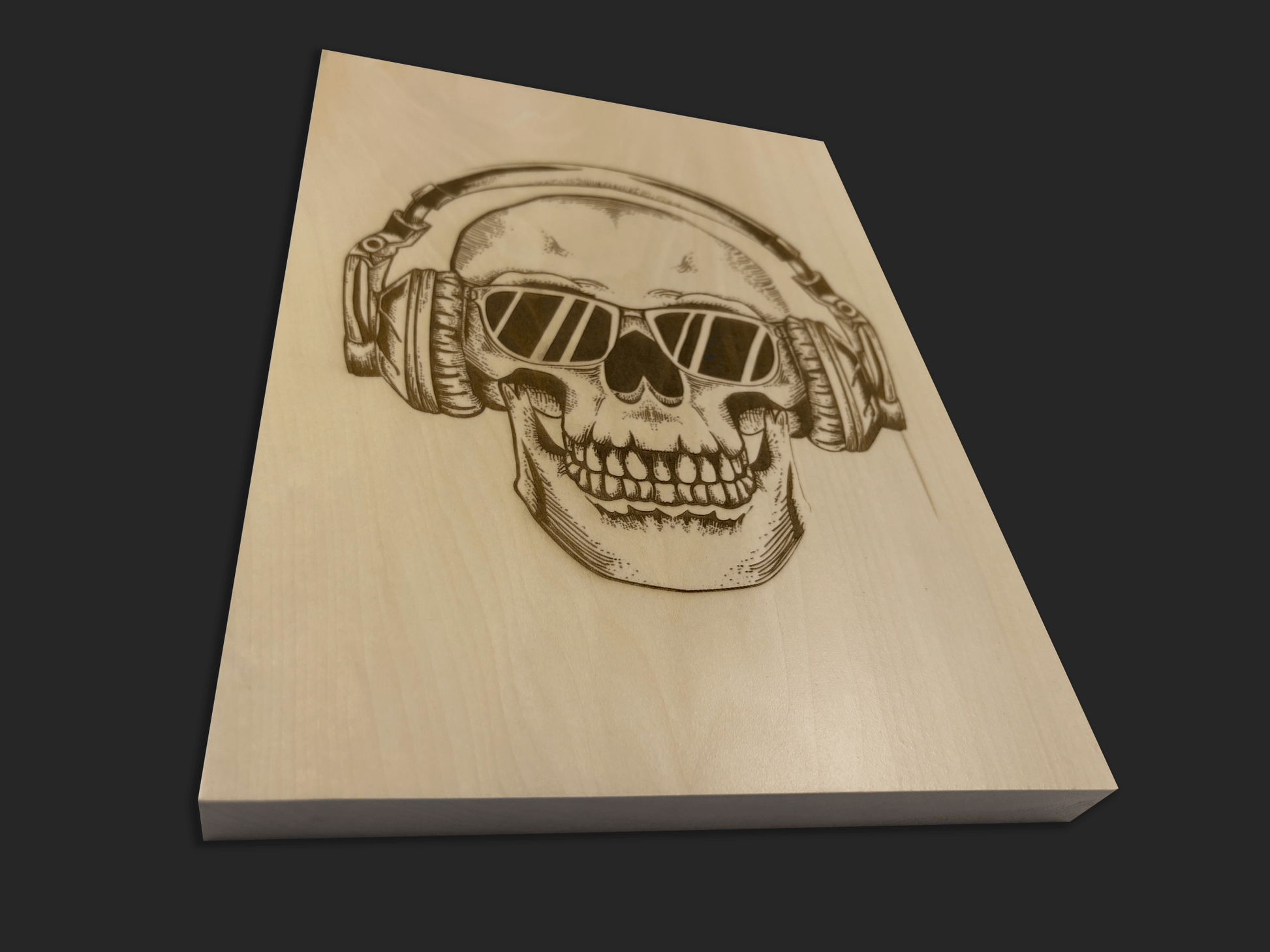 Skull Headphones Wall Art - Mike W. Hammer