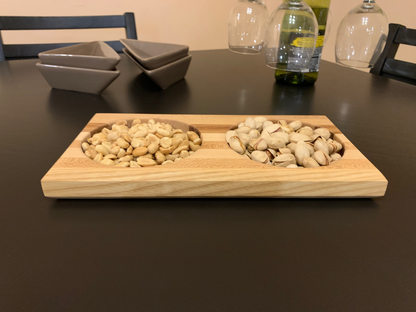 Double Snack Tray | Ash, Hard Maple, and Yellow Tarara