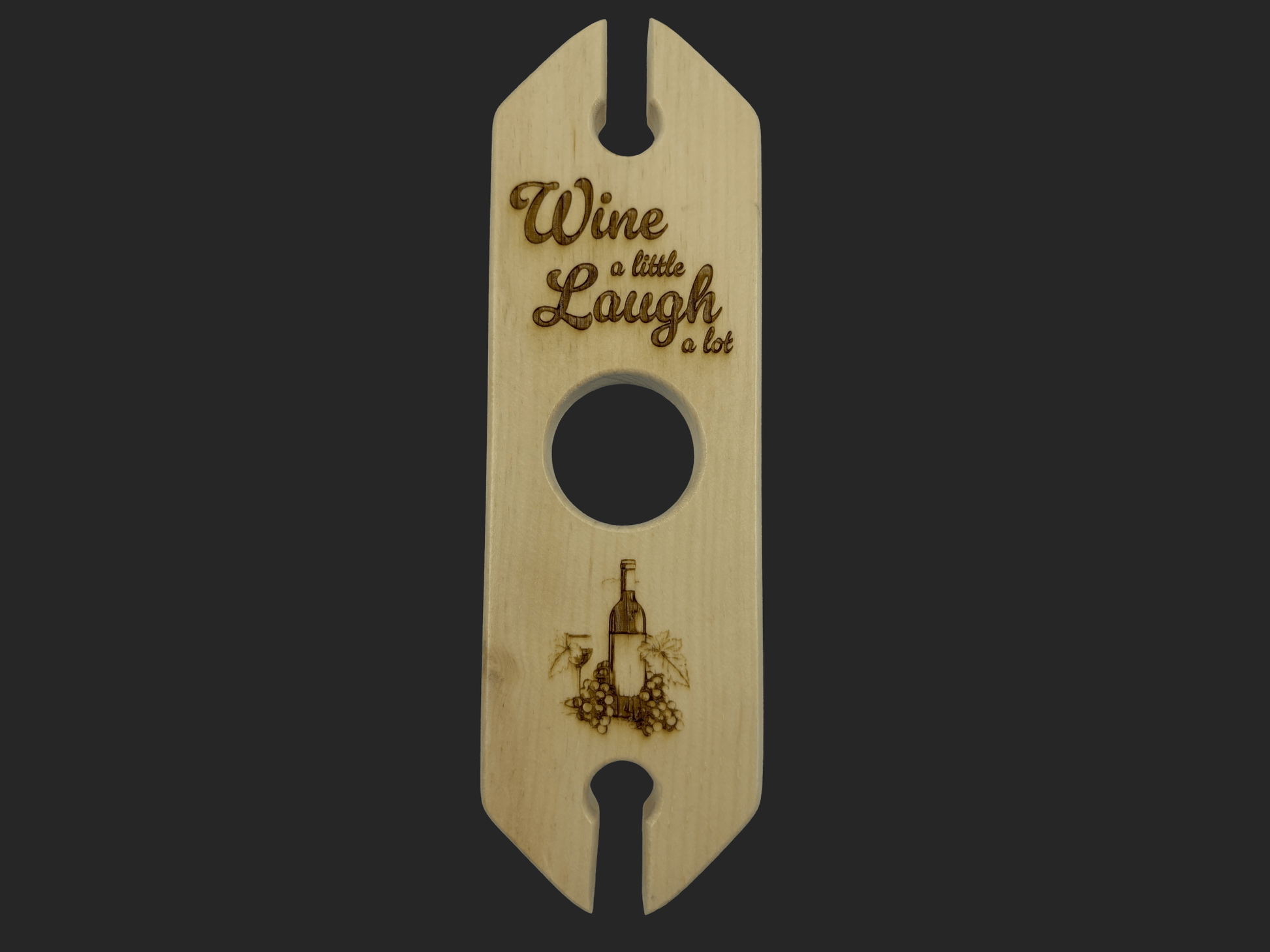 Wine a Little Laugh a Lot Wine Caddy - Mike W. Hammer