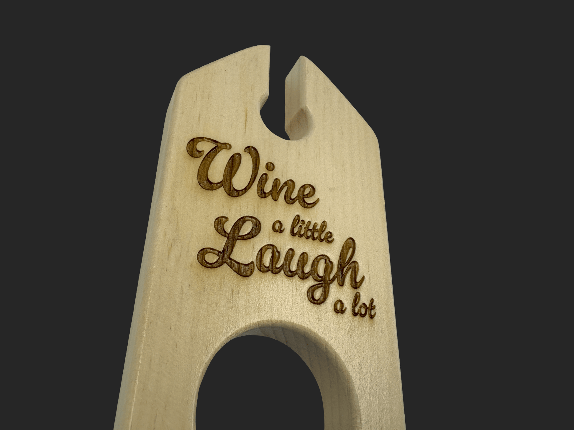 Wine a Little Laugh a Lot Wine Caddy - Mike W. Hammer