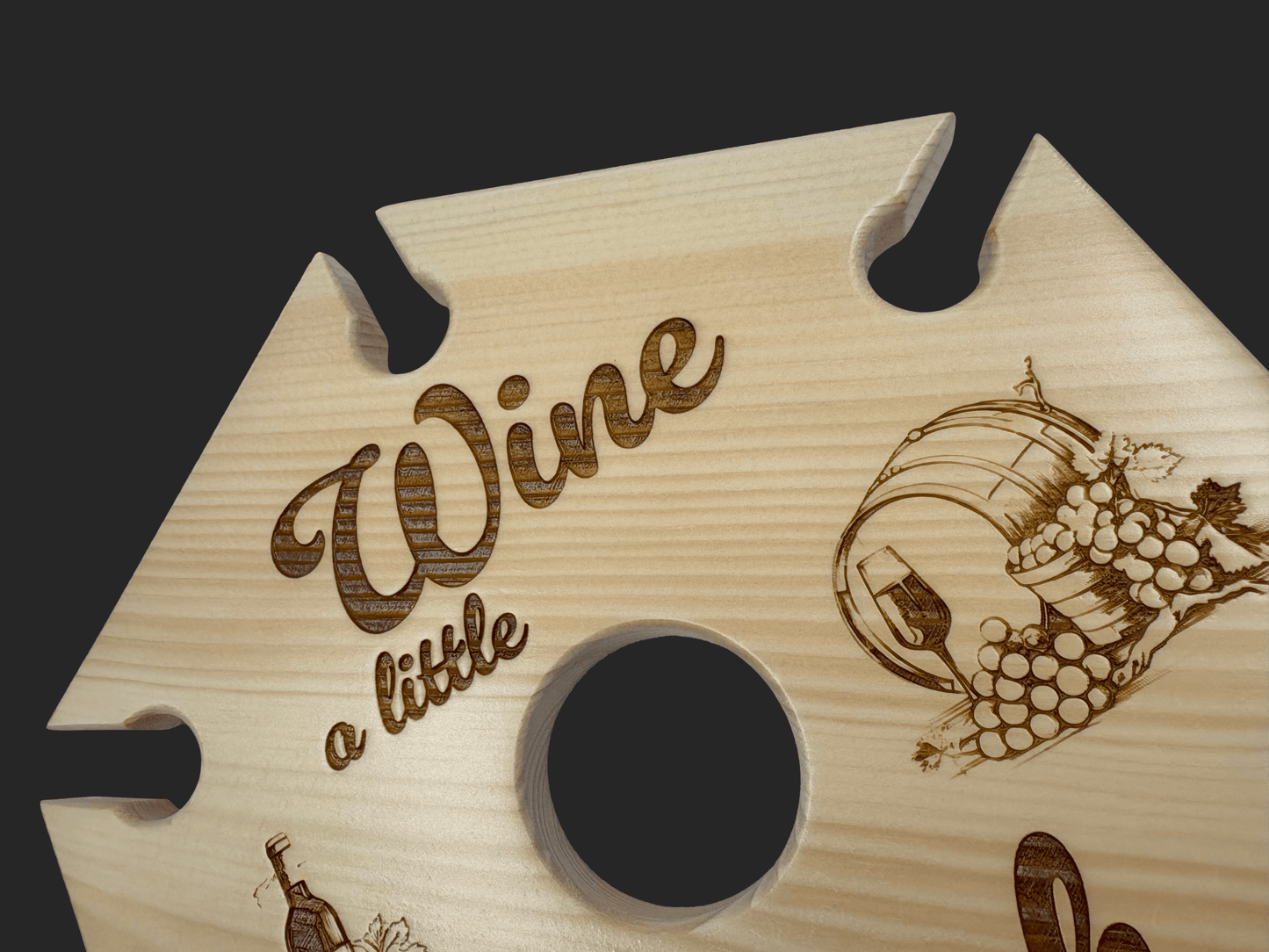 Wine a Little Laugh a Lot Wine Caddy - Mike W. Hammer
