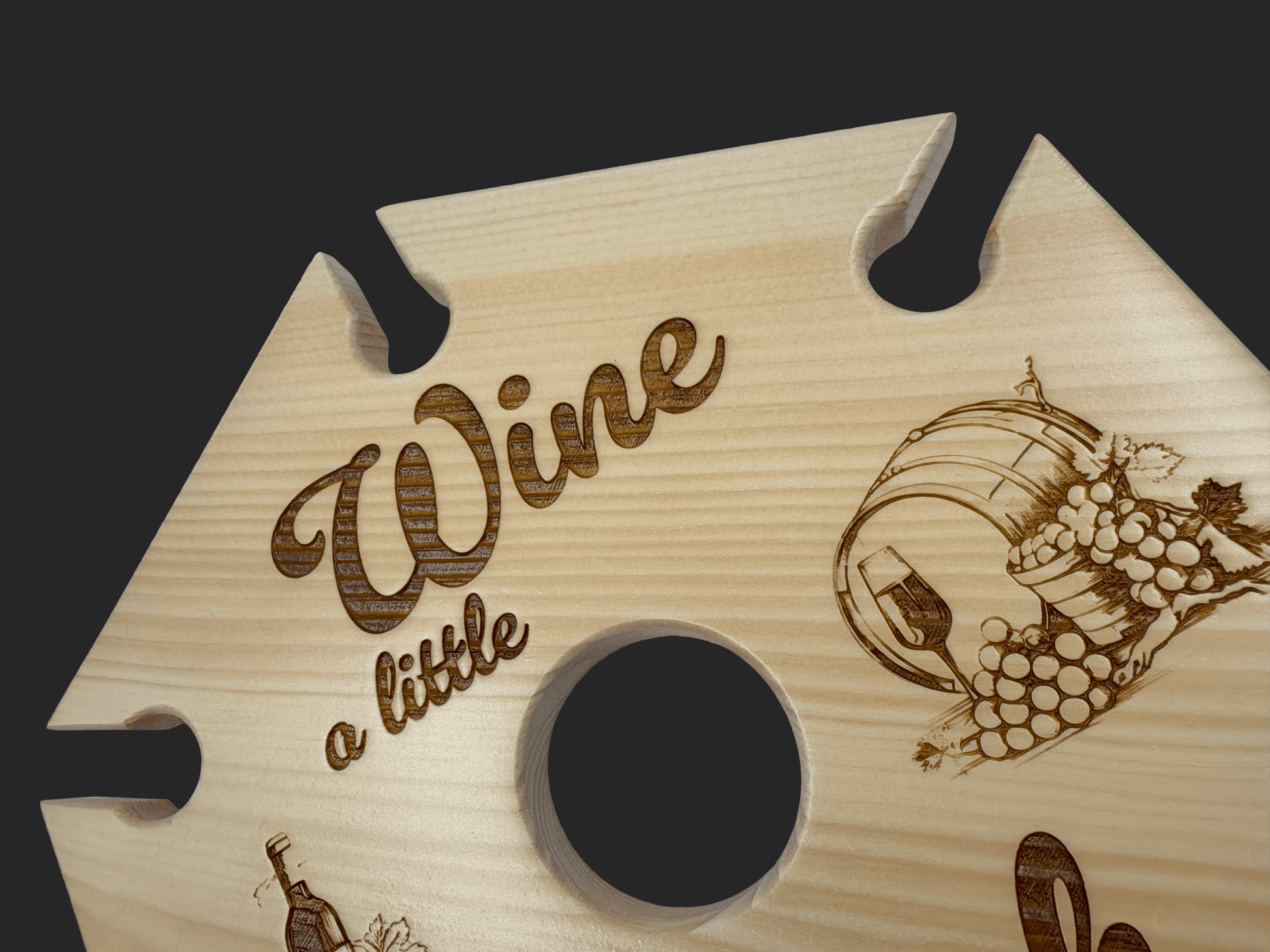 Wine a Little Laugh a Lot Wine Caddy - Mike W. Hammer