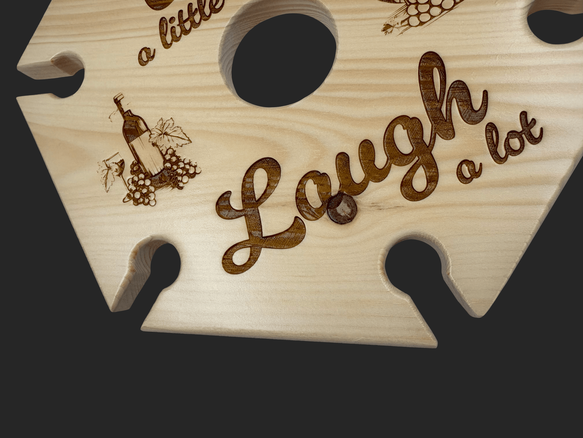 Wine a Little Laugh a Lot Wine Caddy - Mike W. Hammer