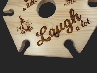 Wine a Little Laugh a Lot Wine Caddy - Mike W. Hammer
